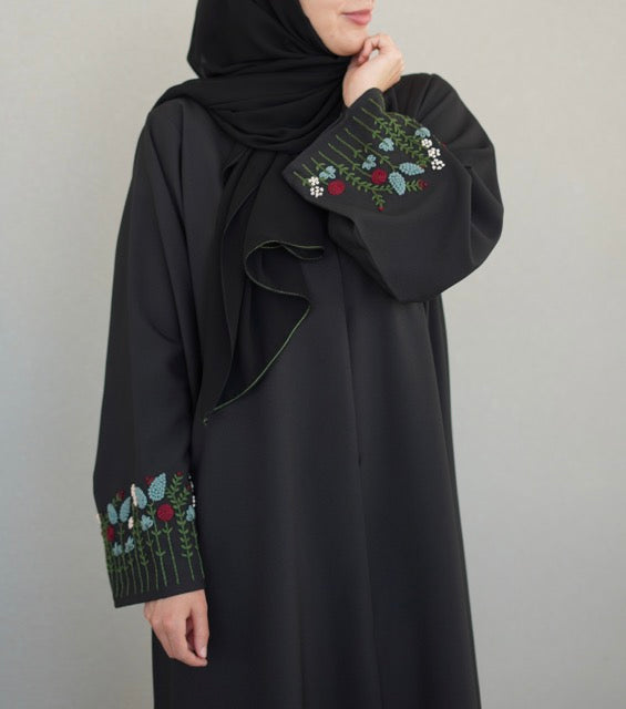 Spring Embroidery Abaya