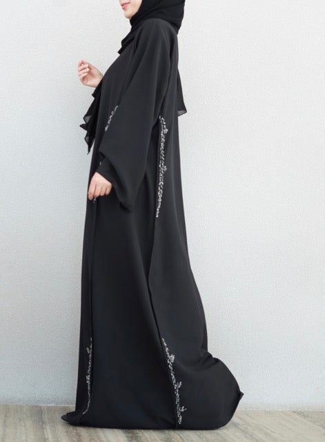 Silver Beads Abaya