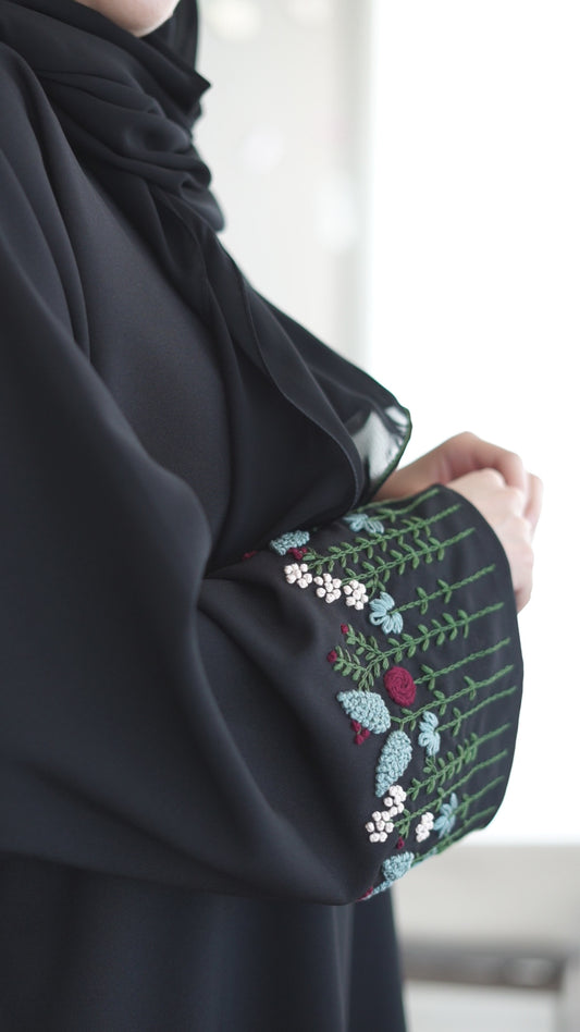 Spring Embroidery Abaya